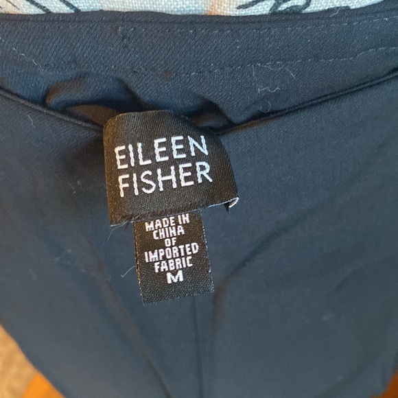 Eileen Fisher black wide leg size medium - Picture 2 of 3